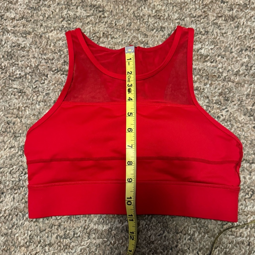 ZYIA bundle: 3 items: Red Sports Bra + pink top + black leggings - Picture 6 of 16